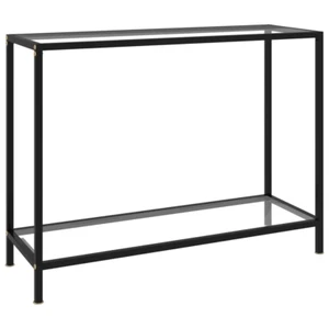 NNEVL Console Table Transparent 100x35x75 cm Tempered Glass - Picture 1 of 6