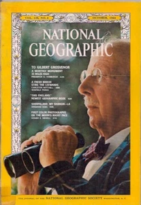 national geographic-OCT 1966-TRIBUTE TO GILBERT GROSVENOR. - Picture 1 of 2