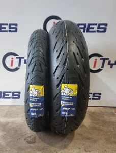 120 70 17 & 190 55 17 MICHELIN ROAD 5 TL 2CT MOTORCYCLE TYRES MATCHED PAIR! - Picture 1 of 4