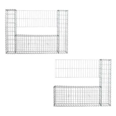 Gabionen Mauer Gartenzaun 100 cm Höhe Gabione Steinkorb Rankgitter Draht Gitter - Bild 1 von 4