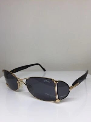 Vintage Cazal 998 Sunglasses M. 998 Col. 302 Black & Gold w/ Side Shields 48mm - Image 1 of 4