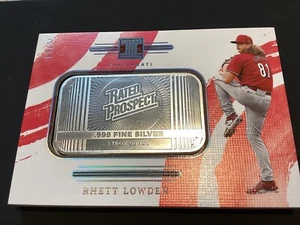 2024 PANINI IMPECCABILE PROSPETTO VALUTATO UN OZ. .999 BARRA ARGENTO RHETT LOWDER 10/25 - Foto 1 di 3