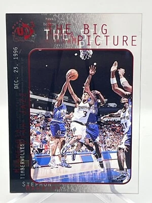 1997 Upper Deck UD3 Big Picture Card #42 Stephon Marbury Minnesota Timberwolves - Image 1 of 3