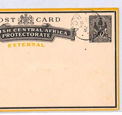 Tarjeta externa de papelería NYASALAND BCA QV 2d Chinde 1898 CDS CTO {samwells}YO203 Foto 1 de 4