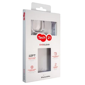 Tech21 Evo Clear Drop Protection Case for iPhone 15 Pro - Clear - Picture 1 of 3