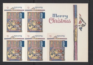 AUSTRALIA 2024 CHRISTMAS Complete Sheetlet of 5 x $3 INTERNATIONAL P&S stamps - Picture 1 of 1