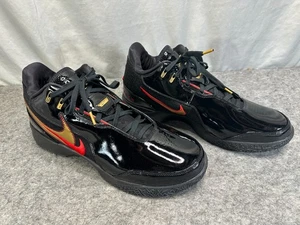 Nike ZM LeBron NXXT GEN AMPD EP Black Metallic Gold Basketball FJ1566-001 SZ 15 - Picture 1 of 13