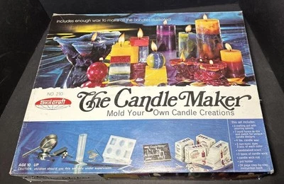 Vintage 1973 Skilcraft The Candle Maker Mold Your Own Wax Kit Complete Pan Molds - Image 1 of 4