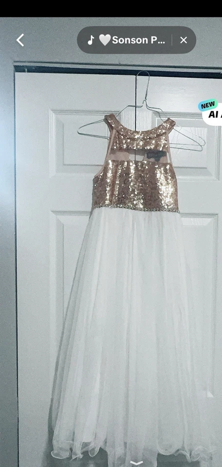 Speechless Girls' High Neck Full Length Party Dress Size 7 - Image 1 of 1
