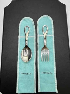 Tiffany & Co Elsa Peretti Sterling Silver Padova Fork and Spoon SPB-TS 350264 - Picture 1 of 7