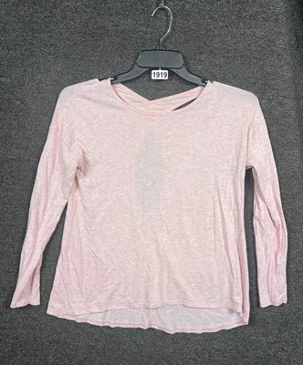 Lululemon Back Into It Criss Cross Keyhole Shirt Womens Size S Pink Long Sleeve - Image 1 of 4