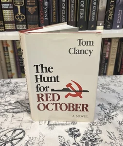 SIGNED! The Hunt for Red October - Tom Clancy (Hardcover) First Edition/Late VG+ - Picture 1 of 17
