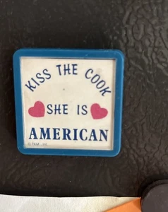 Kiss The Cook She Is American Magnet - Picture 1 of 5