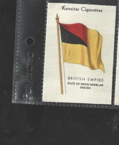 Kensitas Seide Zigarettenkarte Flaggen des British Empire State of Negri-Sembilan - Bild 1 von 1