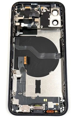 Apple iPhone 12 6.1" 2020 Black Rear Back Case Frame Good Glass OEM Grade B+ - Image 1 of 4