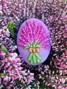 Naturseife "Wilde Heide mit Salbei" mit Eselsmilch handgemacht - Bild 1 von 1