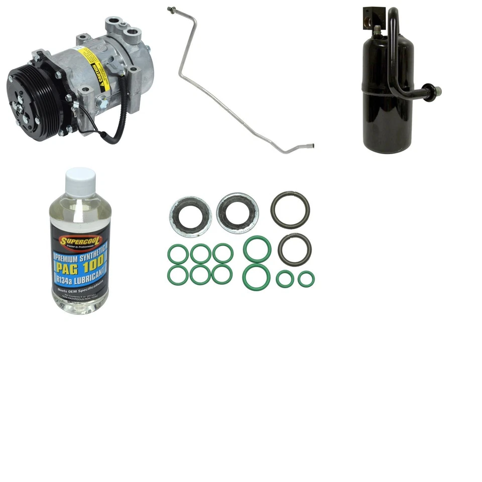 Kit de compresor y componentes de aire acondicionado UAC KT 4359 para Jeep Cherokee 97-01 Foto 1 de 3