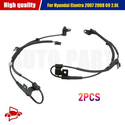 2PCS Front Left & Right ABS Wheel Speed Sensors For Hyundai Elantra 2006-2012 Foto 1 de 4