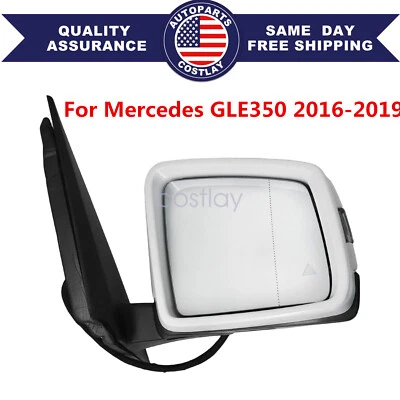 Espejo retrovisor lateral derecho pasajero blanco para Mercedes GLE350 con punto ciego 16-19 Foto 1 de 4