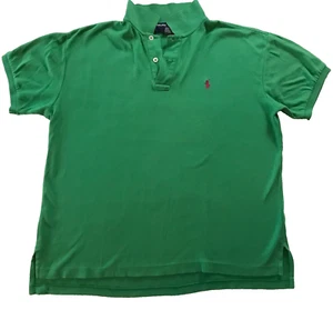 POLO RALPH LAUREN COLLARED CLASSIC POLO T-SHIRT GRÜN WEICHE BAUMWOLLE GR. M - Bild 1 von 3