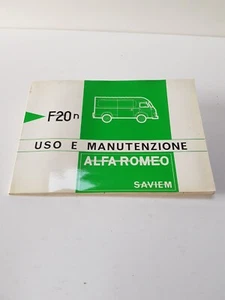 Manual Del Propietario Alfa Romeo F20 Saviem Autocarro Nuevo Original Siemens - Imagen 1 de 24