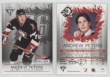 2003 Pacific Private Stock Titanium Retail Jersey Number /225 Andrew Peters #104
