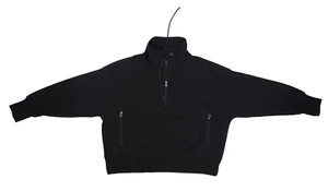 Old Navy Long Sleeve Dynamic Fleece Half Zip Black Sweatshirt Womens 2X - Picture 1 of 9