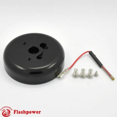 3 Bolt Steering Wheel Hub Adapter Flaming River, Ididit, GM, Chevy Black - Image 1 of 4