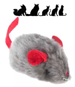 Cat Mouse Squeak Catnip Toy Realistic Microchip Squeak Sounding Sound Interactiv - Picture 1 of 10