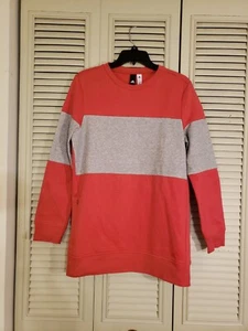 Adidas Damen Fashion Crew Sweatshirt Rot/Grau M Medium Neu mit Etikett! - Bild 1 von 8