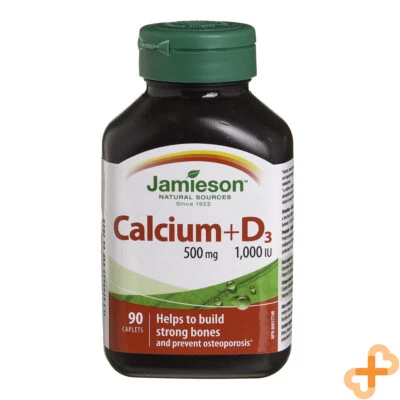 Jamieson Calcium 500Mg Vitamin D3 1000IU Strong Bones Osteoporosis Prevent N90 - Image 1 of 4