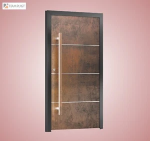 Eingangstür aus Aluminium, Haustür, Wohnungstür, links/rechts -TP-PL-53 - Bild 1 von 5