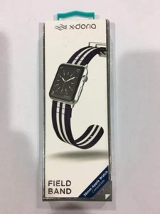 X-Doria Navy & White Field Band Nylon Wristband 38mm for Apple Watch  - Picture 1 of 3