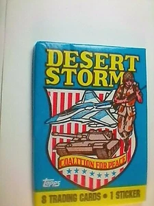 Tarjetas coleccionables Topps Desert Storm 1991 Coalición por la Paz serie 1 - Imagen 1 de 4