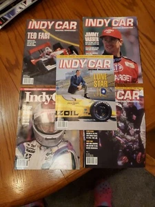 Indy Autorennen Magazin Lot 5 ältere Ausgaben Andretti, Vasser, Lazier - Bild 1 von 6