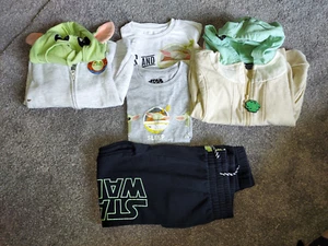 Star Wars the Child - 5 pc lot. Two Shirts, Two Hoodies, One pair of Pants sz 5 - Picture 1 of 10