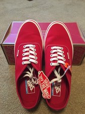 vans mid top hombre rojas