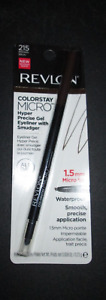 Revlon ColorStay Micro Gel Waterproof Eyeliner, Brown 215, 0.008 oz - NIP