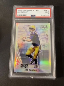 Joe Burrow 2020 Leaf Metal Rookie 28/50 Low POP PSA 9 - Picture 1 of 4