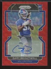 2021 Panini Red Wave Prizm #400 Gary Brightwell Giants RC Rookie AUTO 31/149