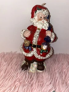 Vintage Santa Claus Christmas Figural Candle Wax Figure - Picture 1 of 3