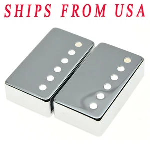 2 Brass Guitar Humbucker Pickup Covers 50 49.2 52mm for Epiphone Gibson Les Paul - Picture 1 of 7