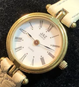 Vintage JAZ Paris France Women’s Watch Gold Tone Ladies Wristwatch New Battery - Picture 1 of 20