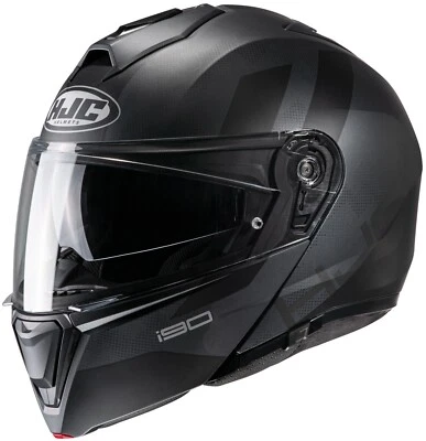 HJC i90 Syrex Modular Sunscreen Motorcycle Helmet Gray Black XS S M L XL 2XL - Image 1 of 4