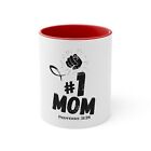 Mothers Day - #1 Mom - Accent Coffee Mug, 11oz