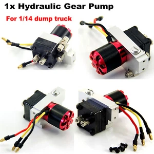 Hydraulic Gear Pump W/Relief Valve for 1/14 RC Trailer Truck Modification Part - Picture 1 of 7