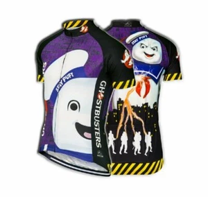 Ghostbusters Stay Puft Men's Cycling Jersey (S, M, L, 3XL) - Picture 1 of 11
