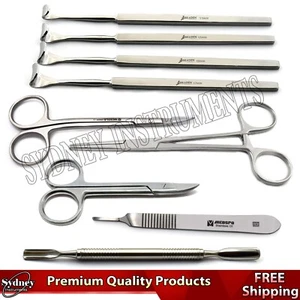 Surgical Eyelid Retractor Locking Forceps Tissue Scissors Operating Handle - Bild 1 von 7
