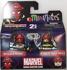 Marvel Miniatures Ny Comicon - Spider-Man & Fire Chief Max Figurines Diamant
