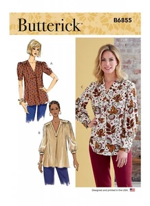 Butterick Easy SEWING PATTERN B6855 Misses' Top Sizes XS-XXL Tracked Postage - Picture 1 of 7